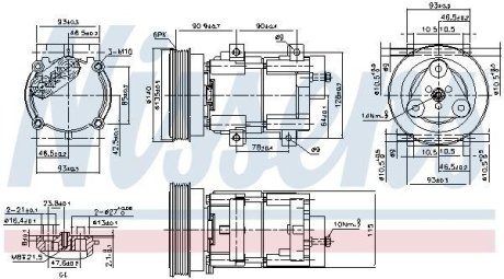 Компресор кондиціонера NISSENS 89191