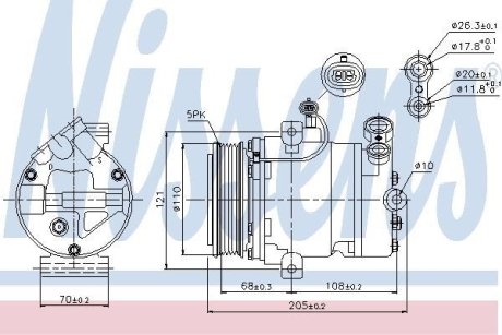 Компресор кондиціонера NISSENS 89197