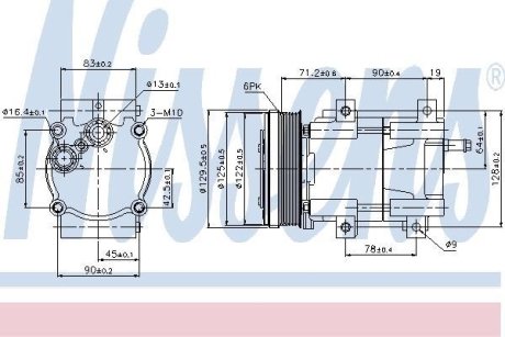 Компресор кондиціонера NISSENS 89205