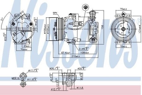 Компресор кондиціонера NISSENS 89215