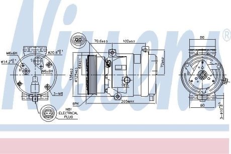 Компресор кондиціонера NISSENS 89218