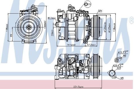 Компресор кондиціонера NISSENS 89231