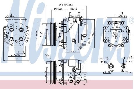 Компрессор, кондиционер NISSENS 89235