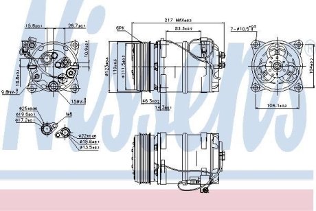 Компресор кондиціонера NISSENS 89249