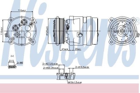 Компресор кондиціонера NISSENS 89259