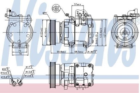 Компресор кондиціонера NISSENS 89265