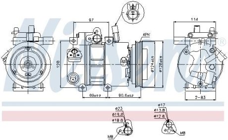 Компрессор кондиционера First Fit NISSENS 89296