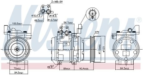 Компресор кондиціонера NISSENS 89299