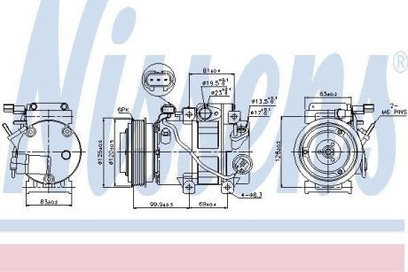 Компресор кондиціонера NISSENS 89305