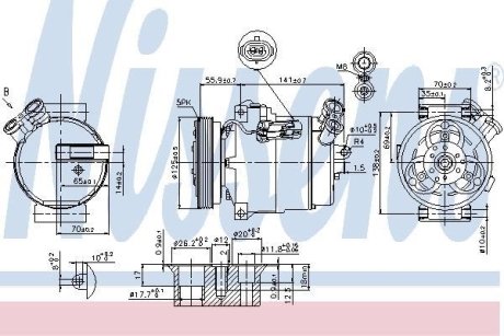 Компресор кондиціонераSAAB 9-3 02-.. NISSENS 89308