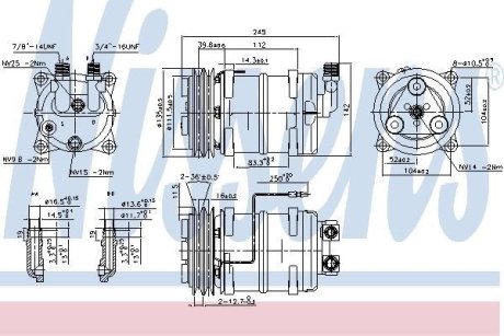 Компресор кондиціонера NISSENS 89321