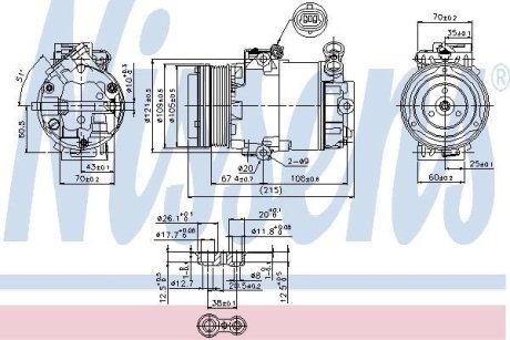 Компресор кондиціонера NISSENS 89322