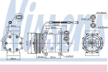 Компресор кондиціонера NISSENS 89339