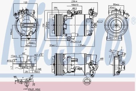 Компресор кондиціонера QASHQAI 07-.. NISSENS 89346