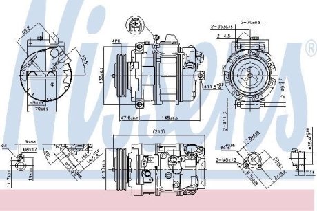 SPR╩пARKA KLIM BMW 5 E60-E61 03-, BMW 7 E65-E68 01- NISSENS 89359