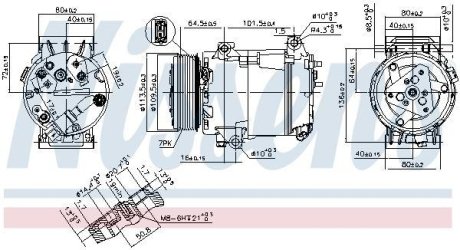 Компресор кондиціонера NISSENS 89369