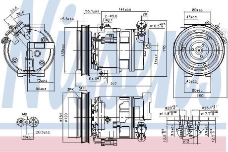 Компрессор кондиционера First Fit NISSENS 89396