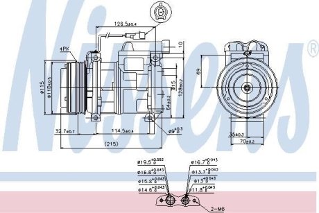 Компресор кондиціонера NISSENS 89413