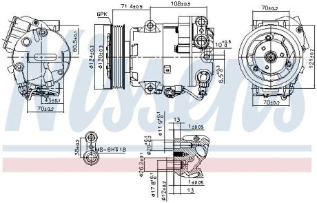 Компрессор, кондиционер NISSENS 89425