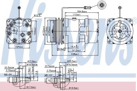 Компресор кондиціонера NISSENS 89439