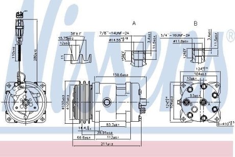 Компрессор, кондиционер NISSENS 89472