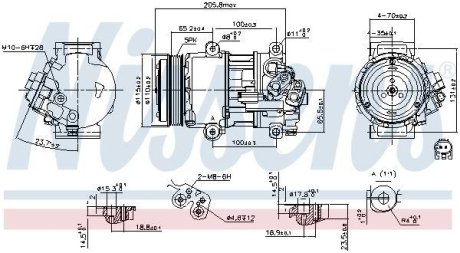 SPRКЇARKA KLIM MERCEDES A/B 05- NISSENS 89479 (фото 1)