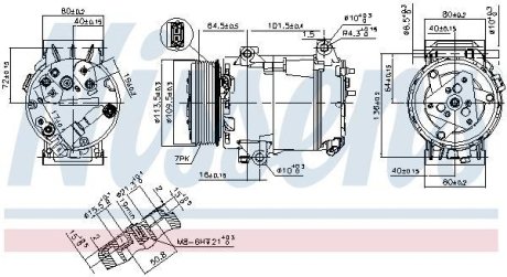 Компресор кондиціонера RENAULT NISSENS 89481