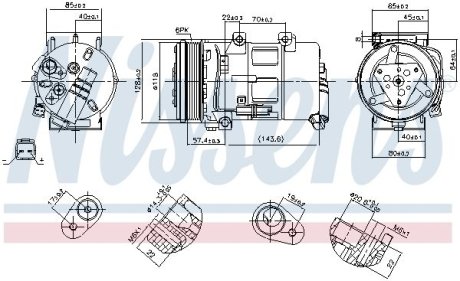 Компресор кондиціонера NISSENS 89493