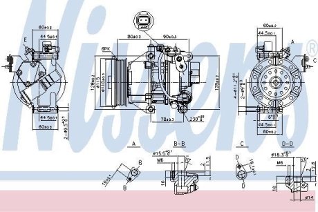 Компресор кондиціонера NISSENS 89554