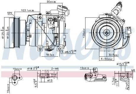 Компресор кондиціонера NISSENS 89576