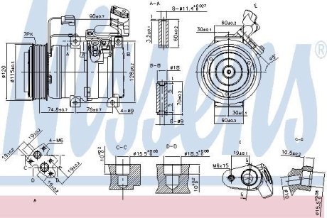 Компресор кондиціонераFR-V 05-.. NISSENS 89586 (фото 1)