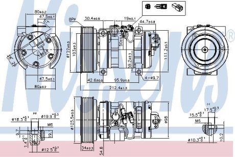 Компрессор, кондиционер NISSENS 89609