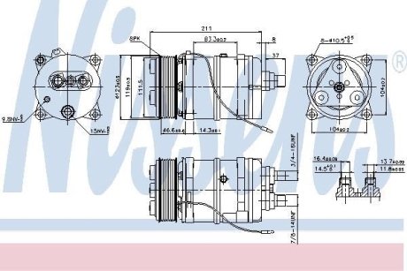 Компрессор, кондиционер NISSENS 899919