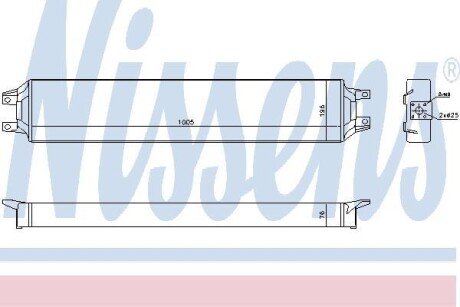 Масляный радиатор, двигательное масло NISSENS 90731