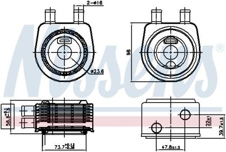 Масляный радиатор NISSENS 90774