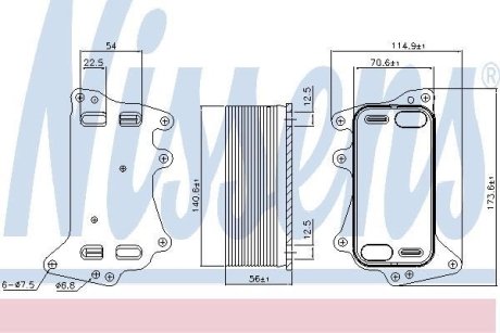 Радіатор охолодження оливи NISSENS 90908