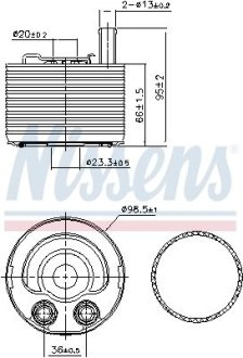 Охолоджувач мастила NISSENS 91177 (фото 1)