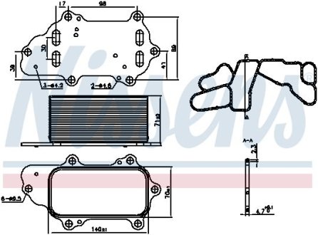 Масляний радіатор NISSENS 91225
