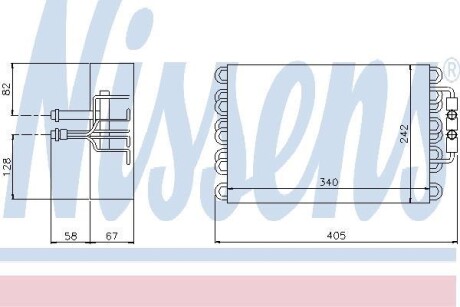 Випаровувач кондиціонера NISSENS 92063