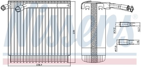 Испаритель, кондиционер NISSENS 92129