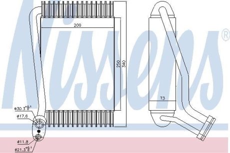 Випаровувач, кондиціонер NISSENS 92143