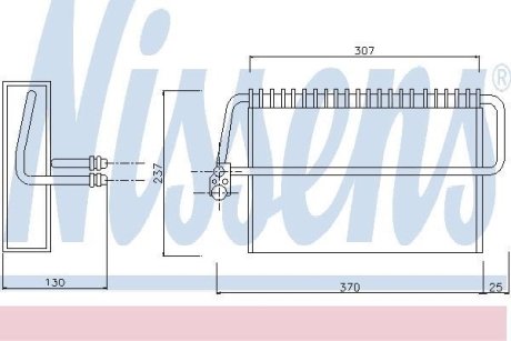 Испаритель, кондиционер NISSENS 92162