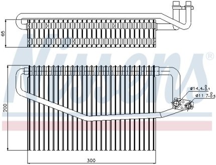 Випаровувач кондиціонера NISSENS 92173