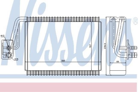 Випаровувач, кондиціонер NISSENS 92174