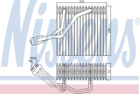 Випаровувач кондиціонера NISSENS 92176