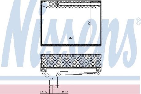 Испаритель, кондиционер NISSENS 92186