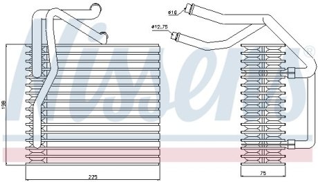 Испаритель, кондиционер NISSENS 92205