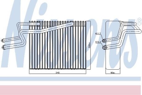 Испаритель, кондиционер NISSENS 92215