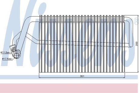 Испаритель, кондиционер NISSENS 92221