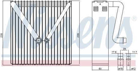 Випаровувач, кондиціонер NISSENS 92234